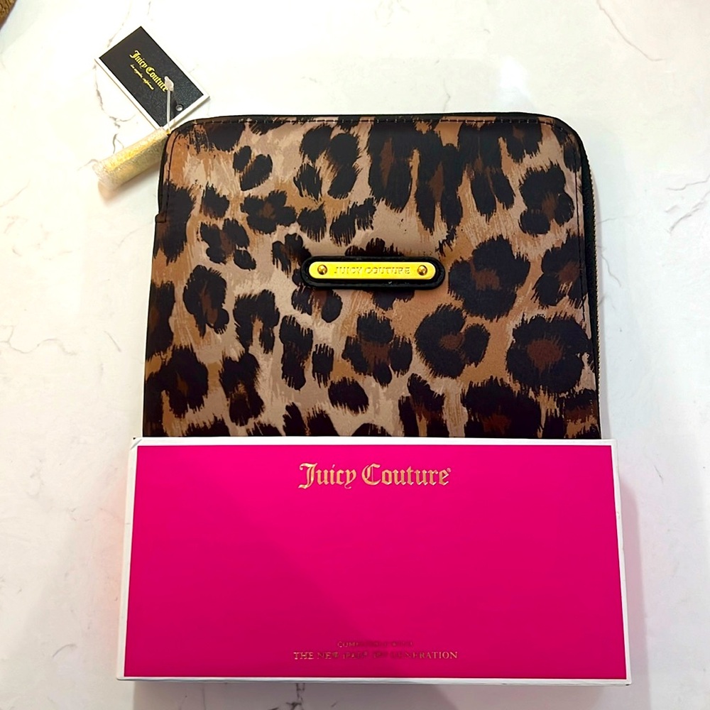 Juicy Couture 3rd generation IPad case leopard NWT
